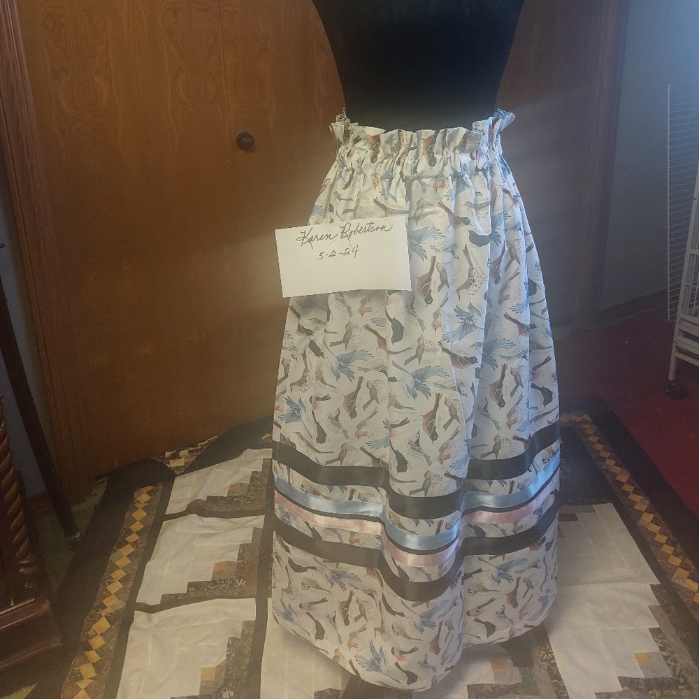 Native American ribbon skirt.